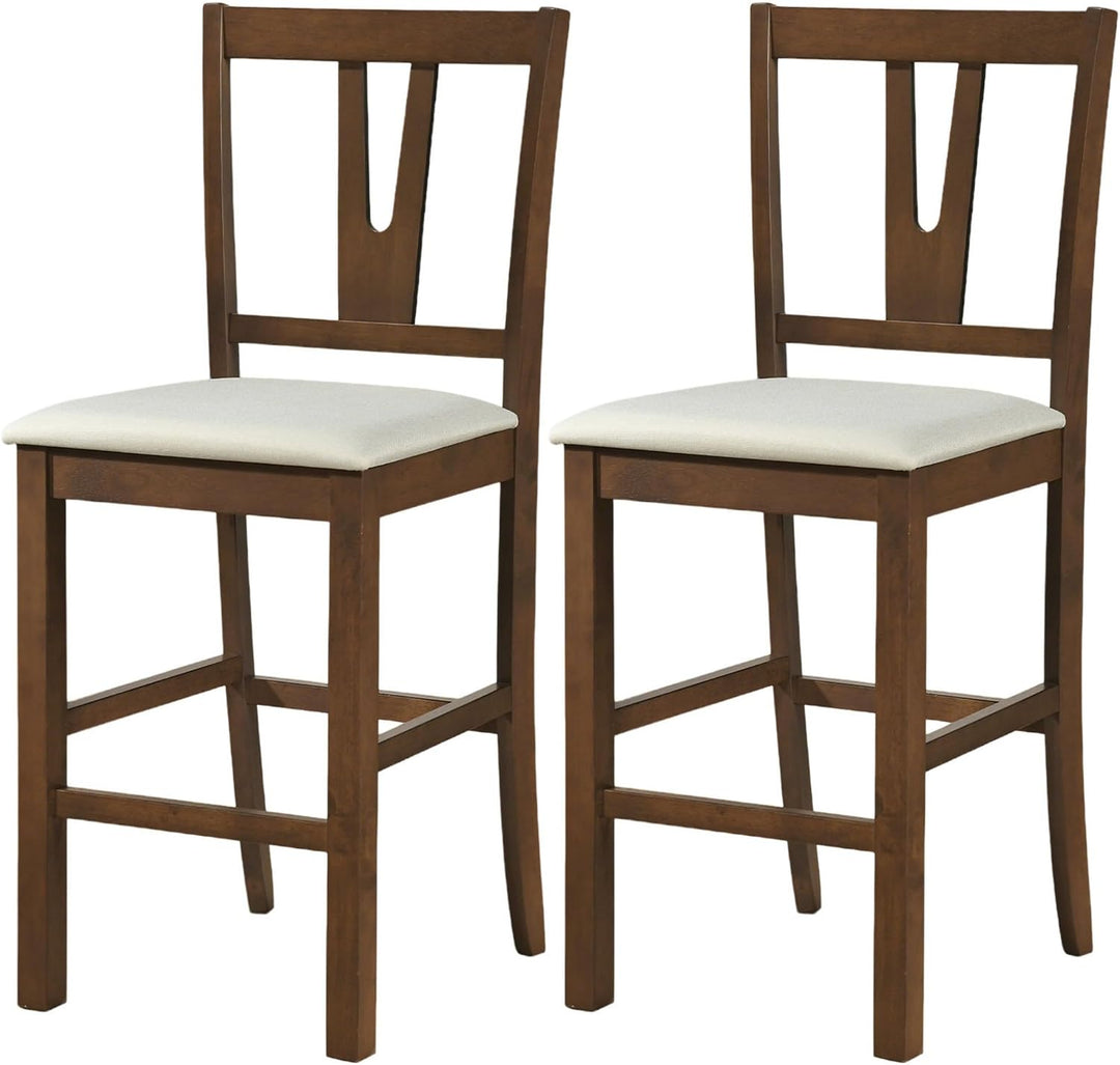 GIANTEX 24" Counter Height Mid-Century Bar Stools