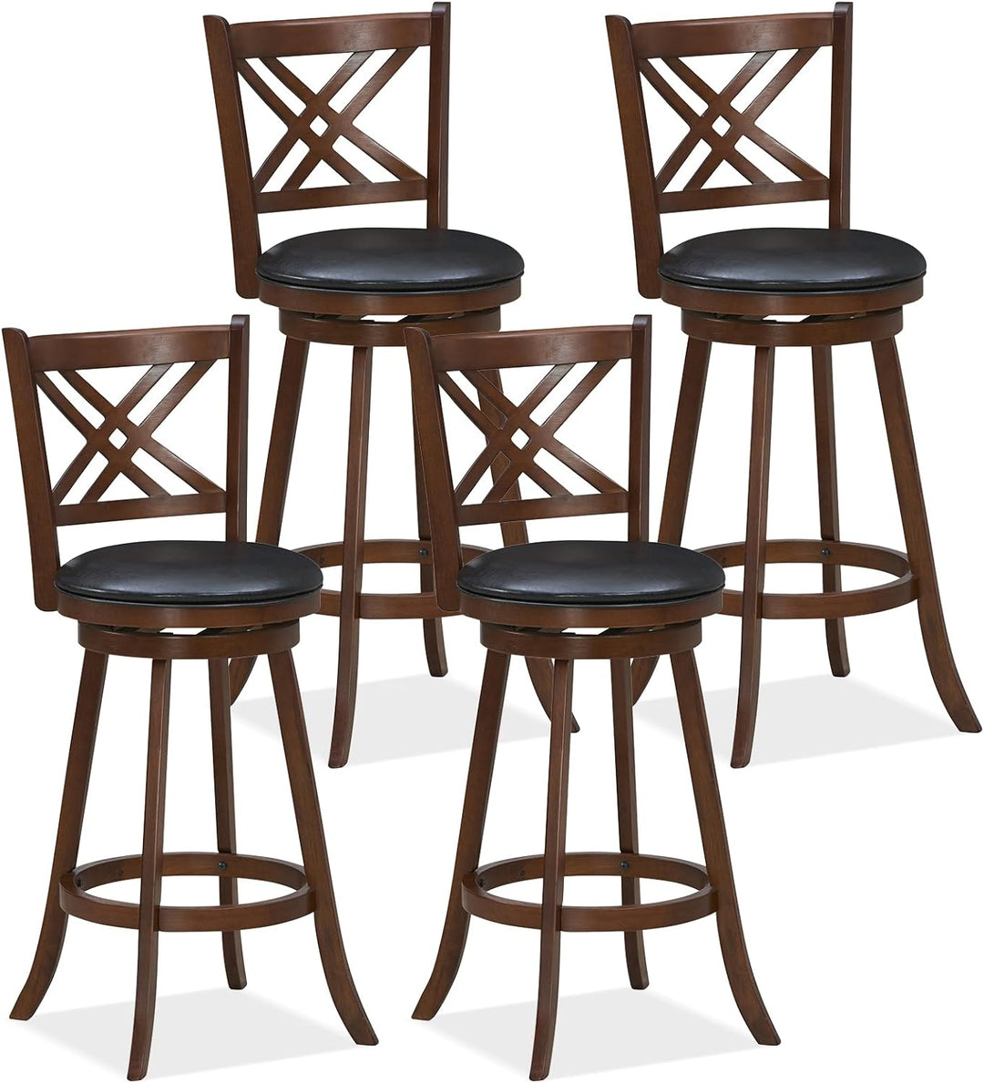 360° Swivel Barstools Set of 2 - Giantex