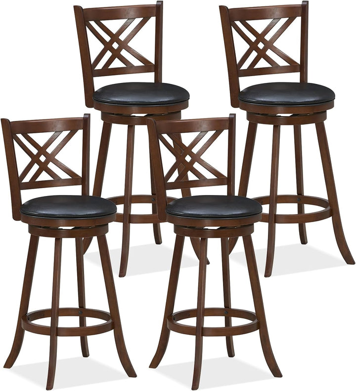 360° Swivel Barstools Set of 2 - Giantex