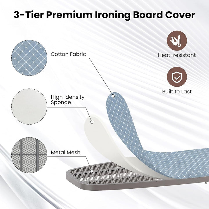 Giantex Over The Door Ironing Board with Iron Holder