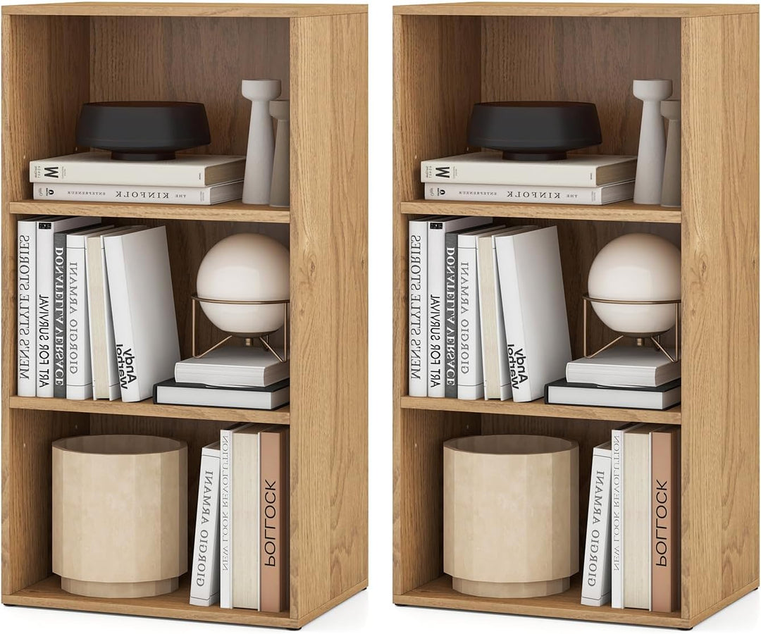 3 Shelf Bookcase Book Shelves Open Storage Cabinet