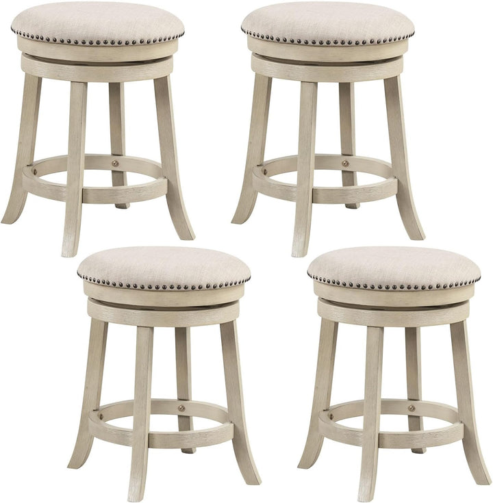 Giantex 24"Swivel Bar Stools Set of 2/4 with Comfy Padded Seat Cushion