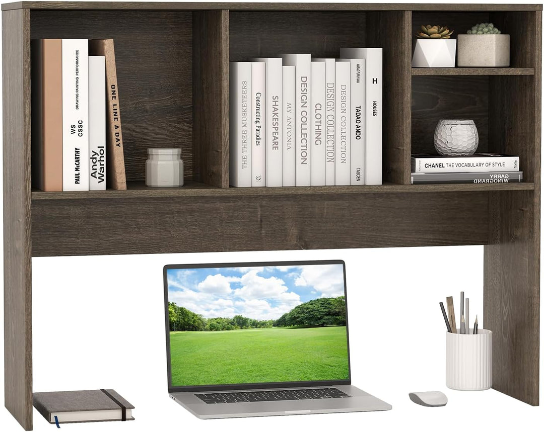 Countertop Storage Hutch with 4 Shelves for Computer Desk