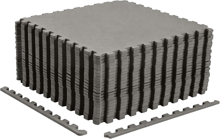 Giantex 12 PCS/ 24 PCS Interlocking Exercise Mat with Borders