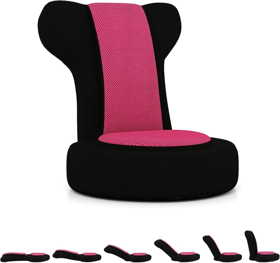 Giantex Floor Comfy Gaming Leisure Chair with Adjustable Headrest and Backrest