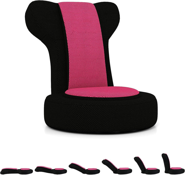 Giantex Floor Comfy Gaming Leisure Chair with Adjustable Headrest and Backrest