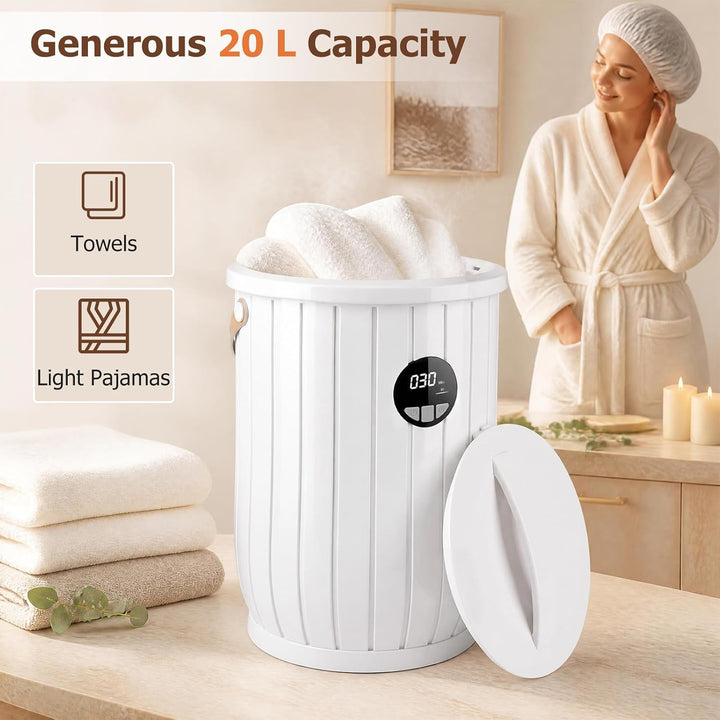 GIANTEX 20L Towel Warmer Bucket with Auto Shut Off, 3 Heat Levels