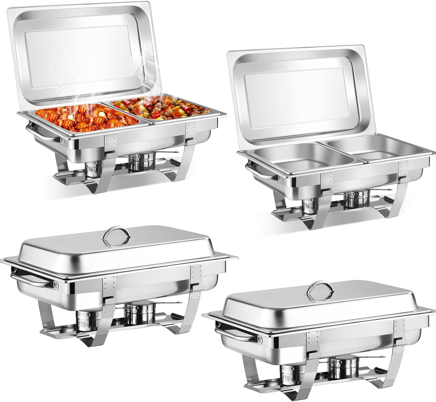 Giantex 2 Packs Chafing Dish 9 Quart Chafer Dishes Buffet Set