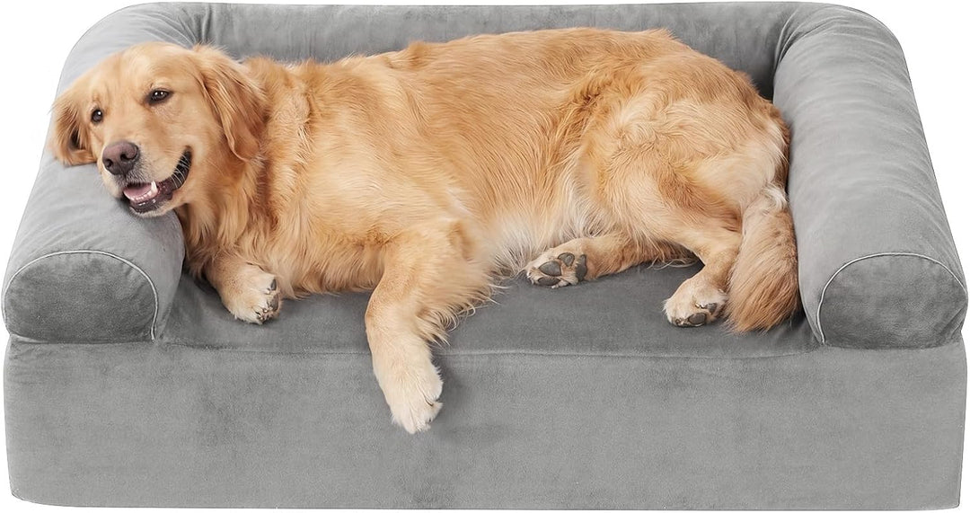 Giantex Cooling Gel Memory Foam Dog Bed for Medium Dogs with Washable Cover