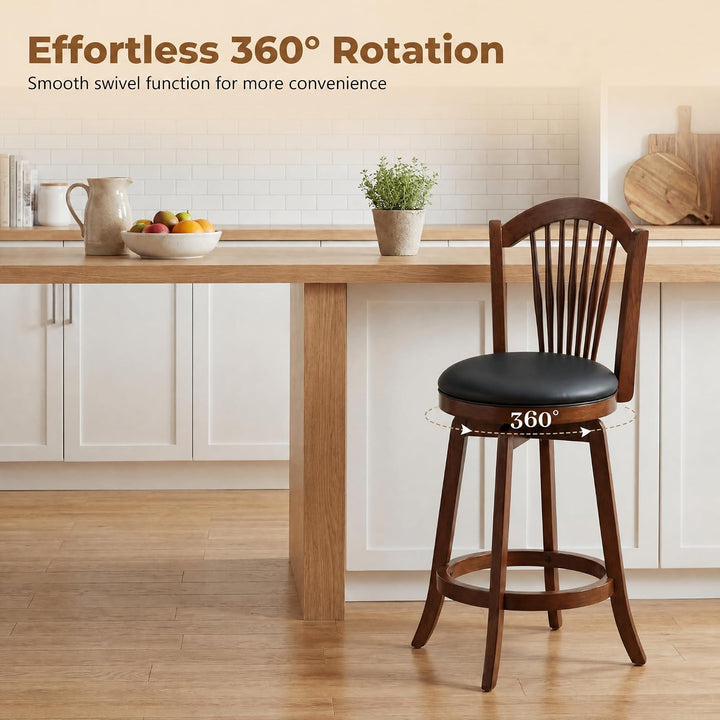 GIANTEX Swivel Barstools Height Bar Chairs