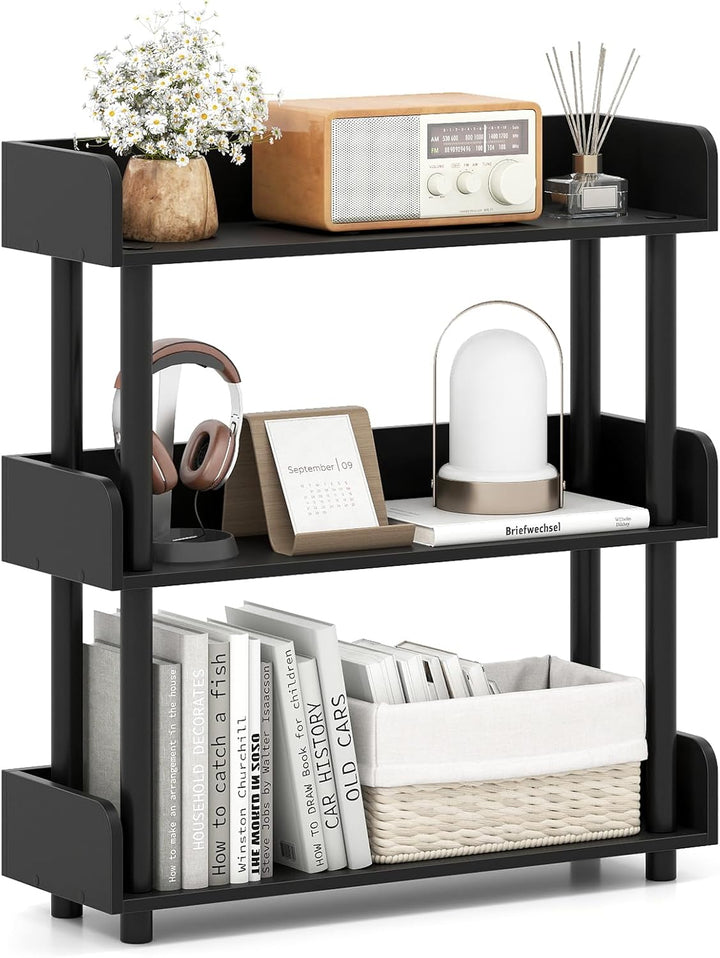 Giantex 3-Tier Bookshelf | 3 Shelf Bookcase for Living Room Bedroom Study