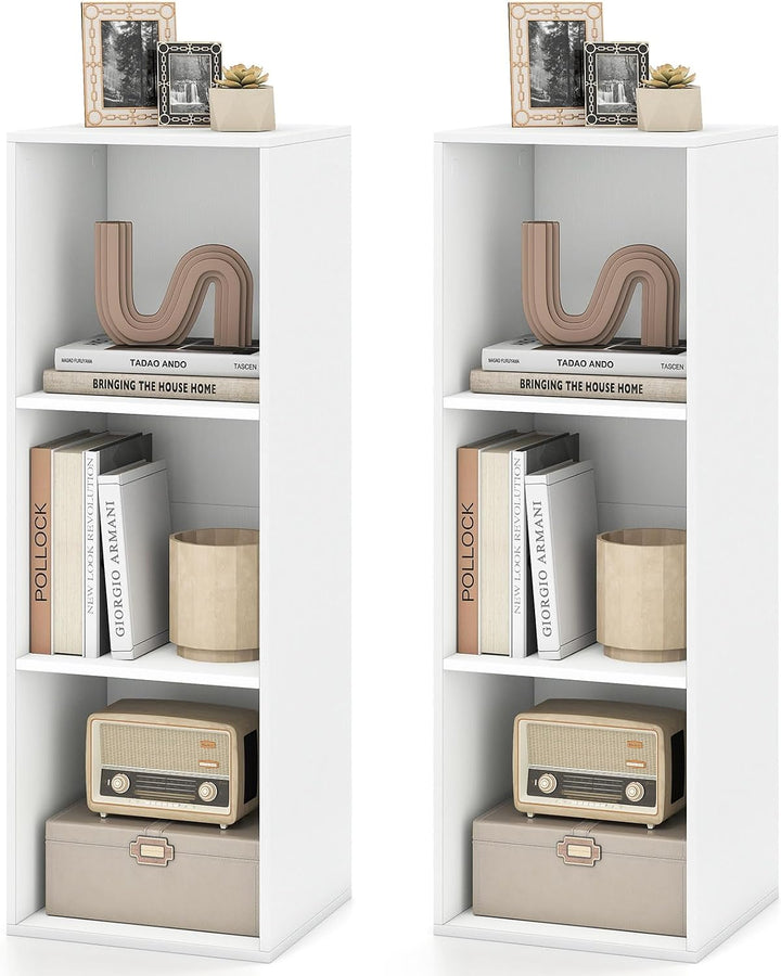 Giantex 3-Cube Modern Bookcase, Vertical or Horizontal