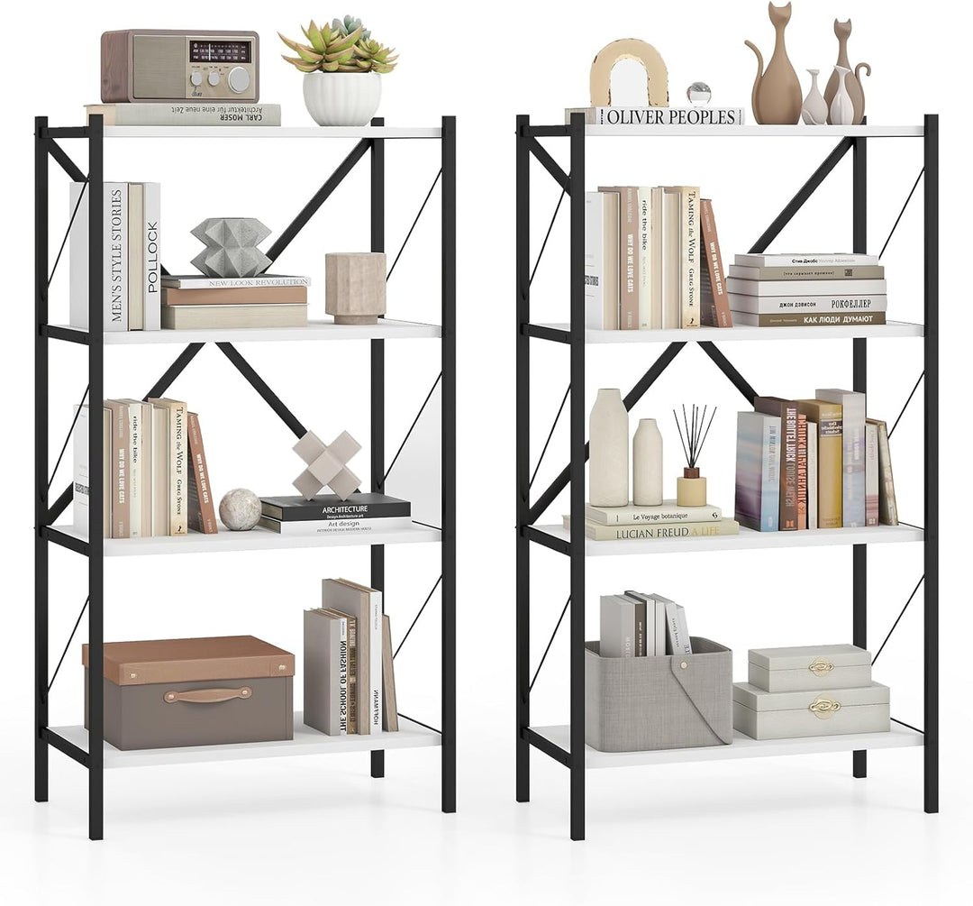 Giantex Modern Bookcase with Heavy-Duty Metal Frame (1/2)