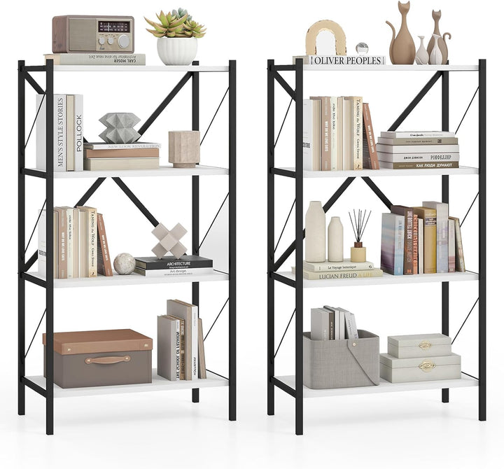 Giantex Modern Bookcase with Heavy-Duty Metal Frame (1/2)