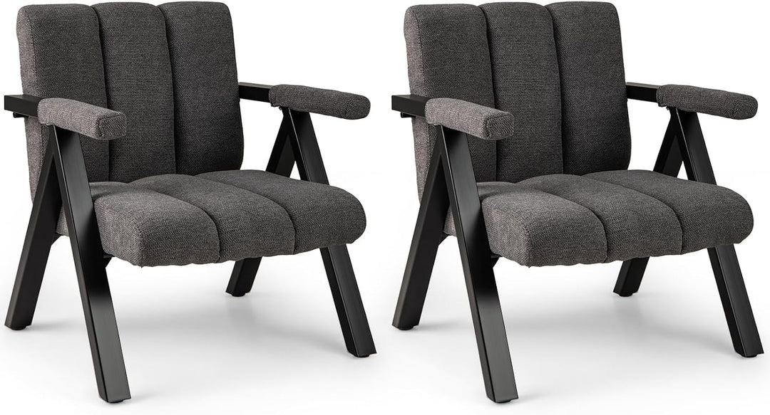 Giantex Mid-Century Modern Accent Chair with Deepened Seat