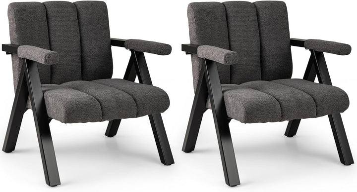 Giantex Mid-Century Modern Accent Chair with Deepened Seat