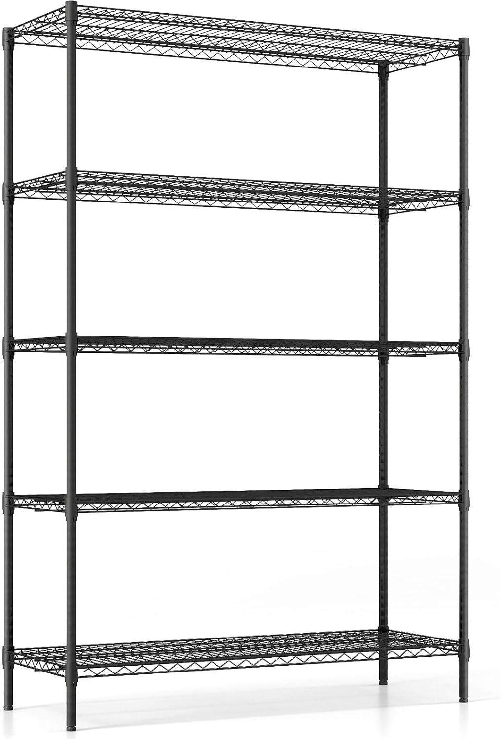 Giantex 5-Tier Metal Storage Shelving Unit with V-Shaped Wire Rack