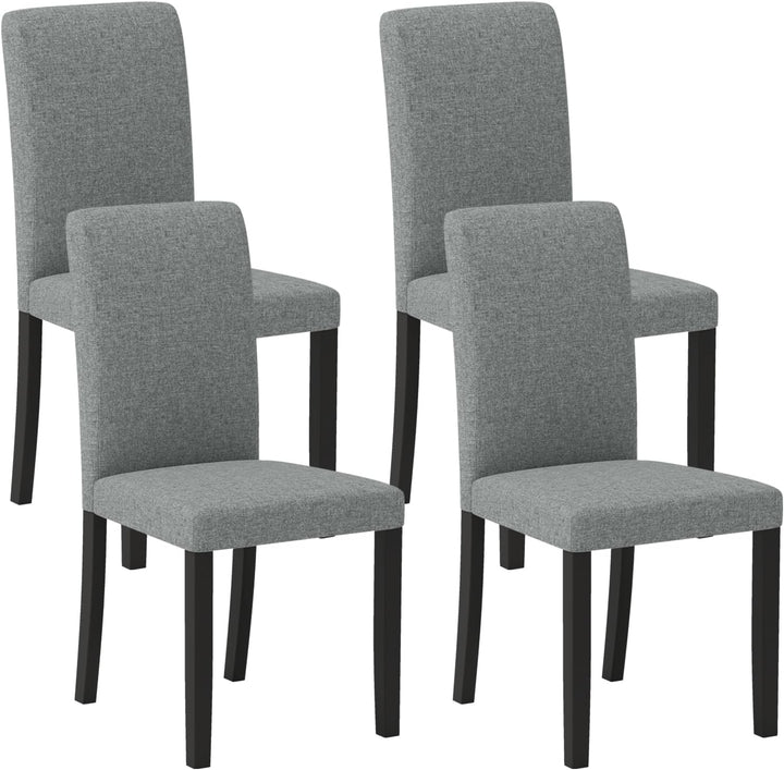 iantex Upholstered Dining Chairs Set of 2/4 Mid-Century Modern Fabric Parson Chair w/Rubber Wood Legs