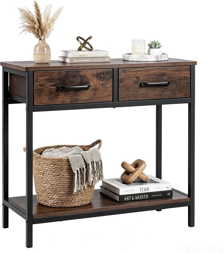 GIANTEX Narrow Console Table Industrial Sofa Table