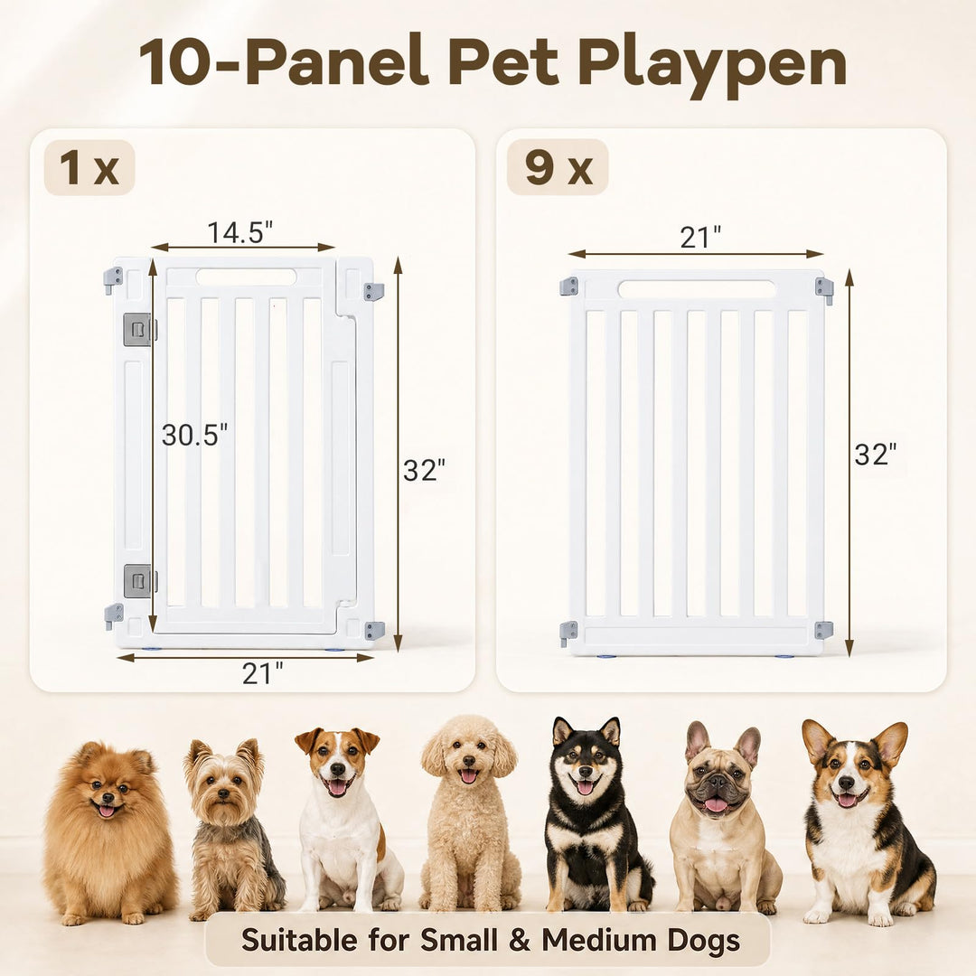 GIANTEX 32" Plastic Pet Fence