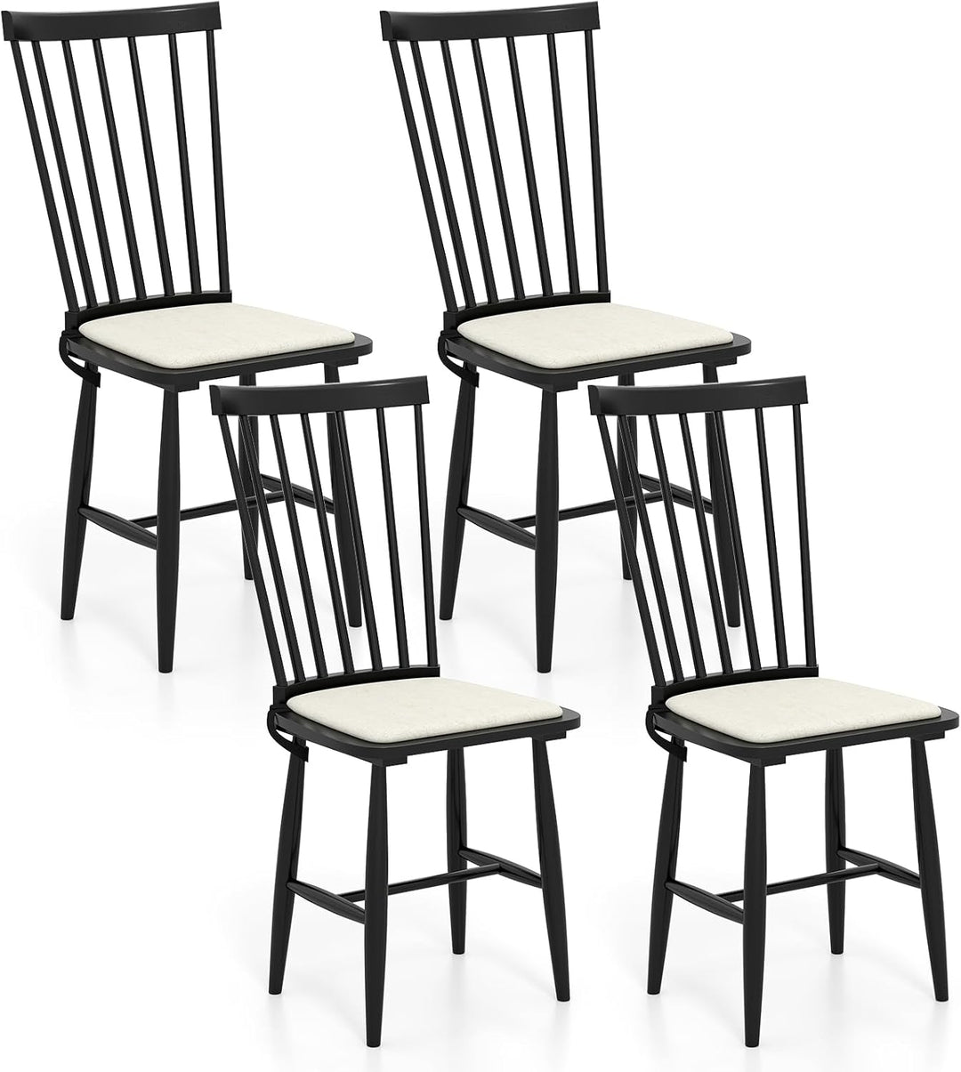 Giantex Windsor Dining Chairs Set of 2/4 Farmhouse Wooden Kitchen Chair