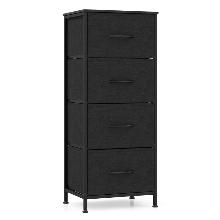 GIANTEX 3/4/5 Drawers Dresser Nightstand with Heavy-Duty Metal Frame (1/2)