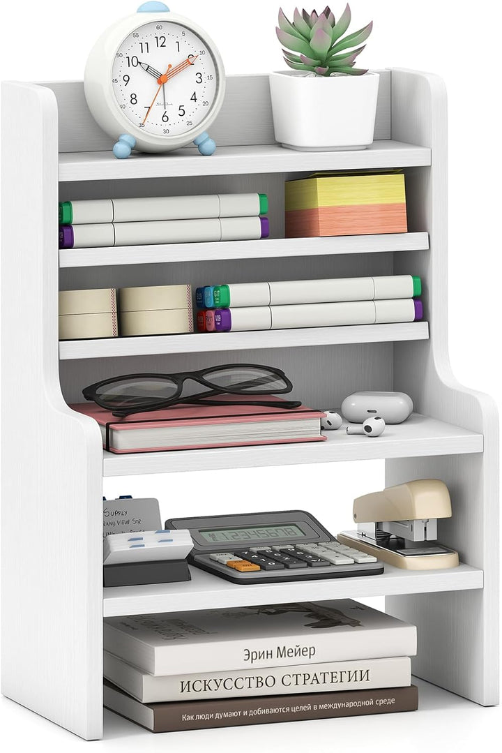 Giantex Desktop Bookshelf | 16.5" Desk Hutch Dorm with Open Cubes
