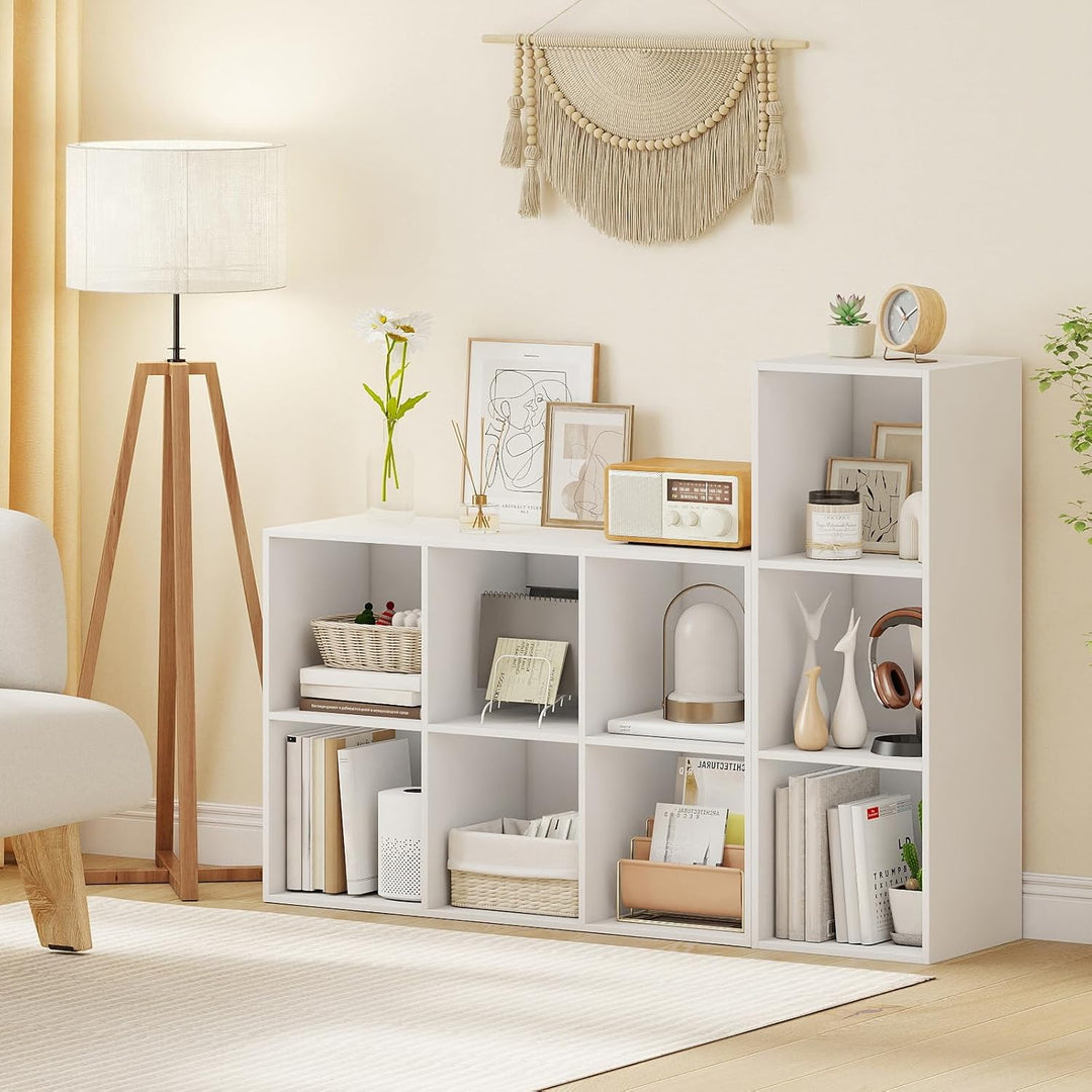 GIANTEX Cube Bookshelf Tool-Free Assembly Wooden Book Shelf