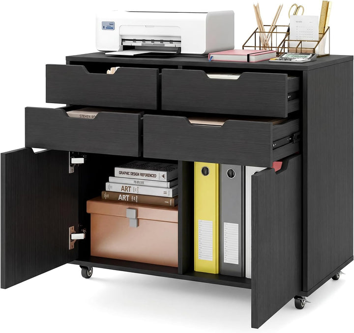 Giantex Rolling Printer Stand with 2 Lockable Wheels