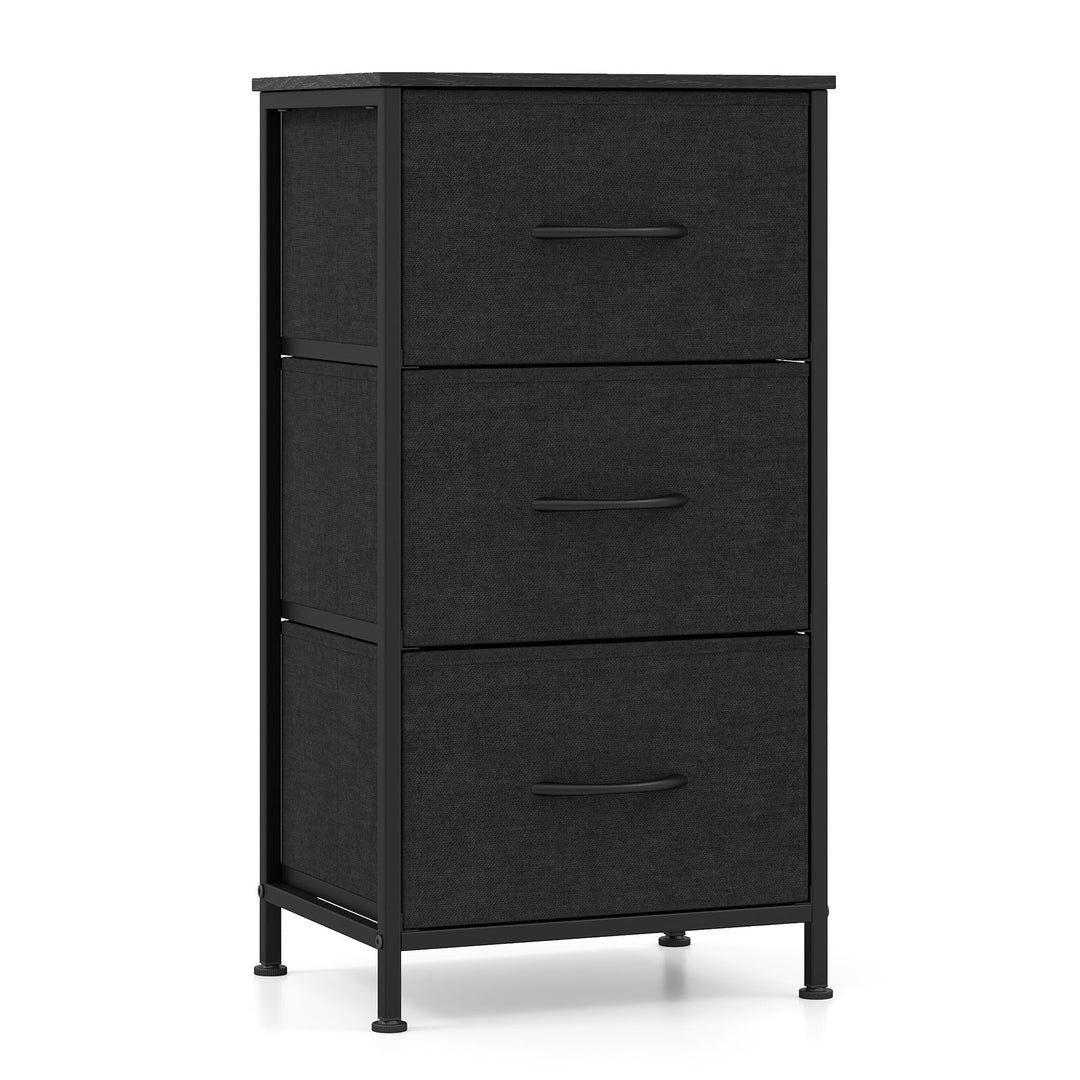 GIANTEX 3/4/5 Drawers Dresser Nightstand with Heavy-Duty Metal Frame (1/2)