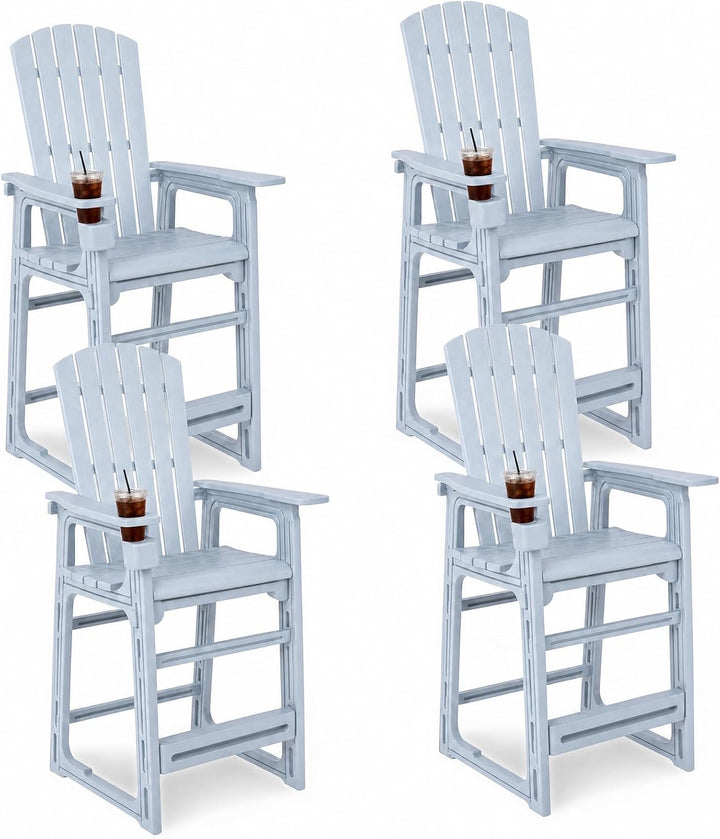 GIANTEX Outdoor Bar Stool 29 Inch Tall Adirondack Chair