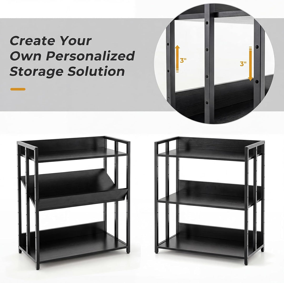 Giantex 3-Tier Industrial Bookshelf