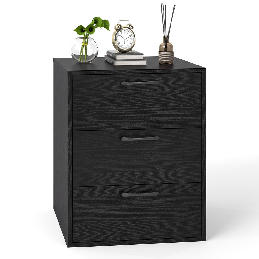 Giantex Nightstand with 3 Drawers for Bedroom Hallway (1/2)