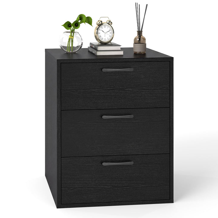 Giantex Nightstand with 3 Drawers for Bedroom Hallway (1/2)