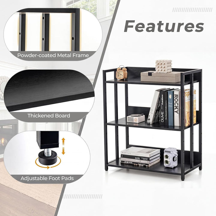 Giantex 3-Tier Industrial Bookshelf