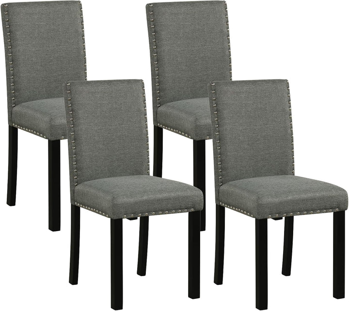 Giantex Wooden Dining Chairs Set of 2/4 with Bent Wood Legs