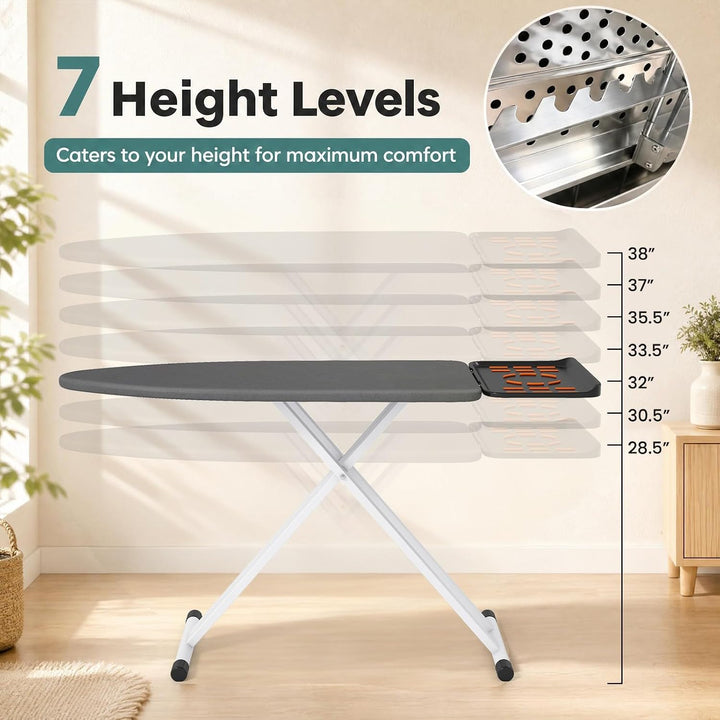 GIANTEX Full Size Foldable Ironing Board with Iron Rest