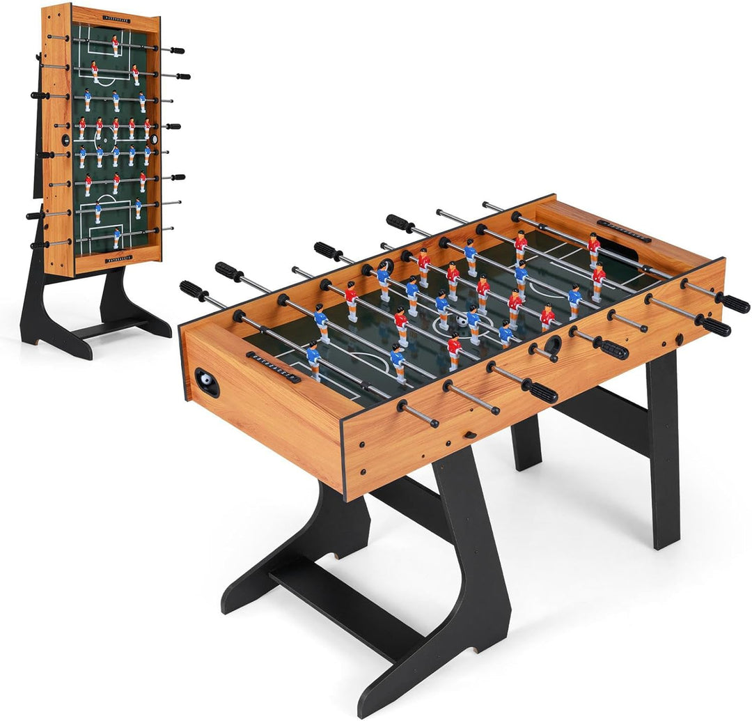 Giantex Foldable Foosball Table 48" Full Competition Sized Soccer Table Game w/22 Players
