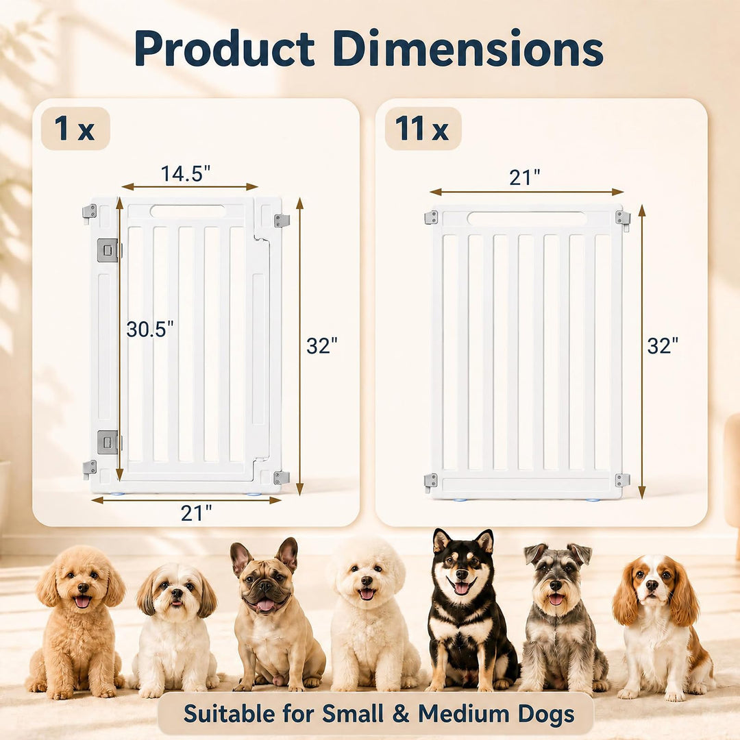 GIANTEX 32" Plastic Pet Fence