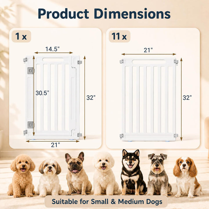 GIANTEX 32" Plastic Pet Fence