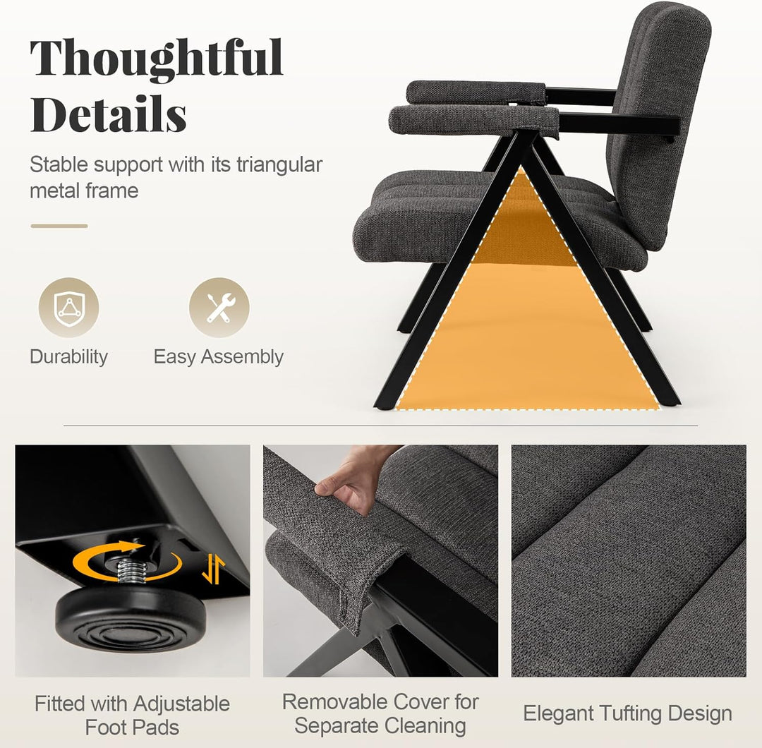 Giantex Mid-Century Modern Accent Chair with Deepened Seat