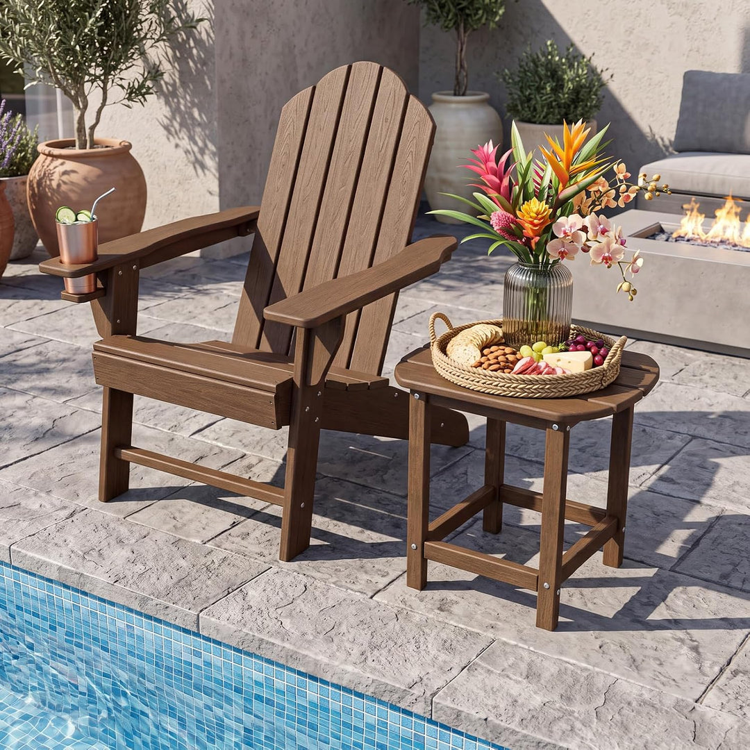 Giantex 18” Side Table Outdoor Small Patio Table Adirondack Table