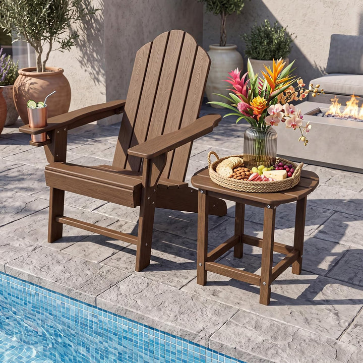 Giantex 18” Side Table Outdoor Small Patio Table Adirondack Table