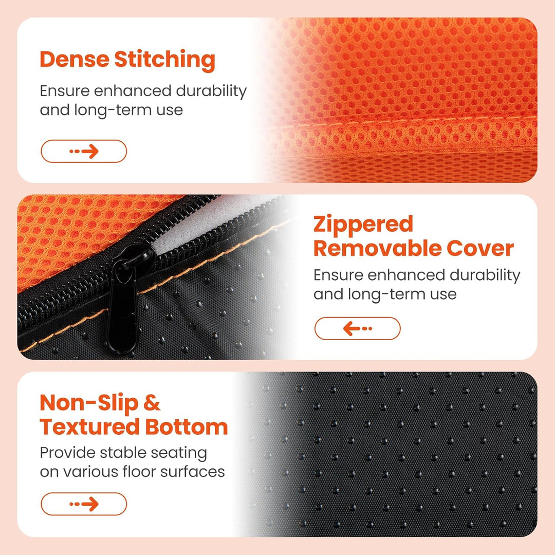 GIANTEX Adjustable Mesh Floor Sofa Chair &amp; 6-Position Multiangle Padded Floor Chair