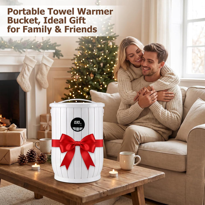 GIANTEX 20L Towel Warmer Bucket with Auto Shut Off, 3 Heat Levels