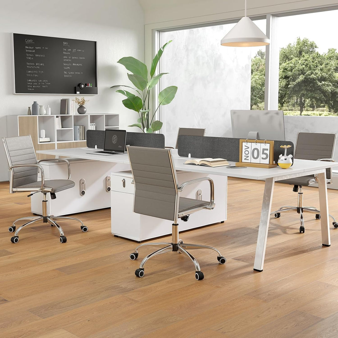 Giantex Leather Office Chair,Ergonomic Computer Desk Chair