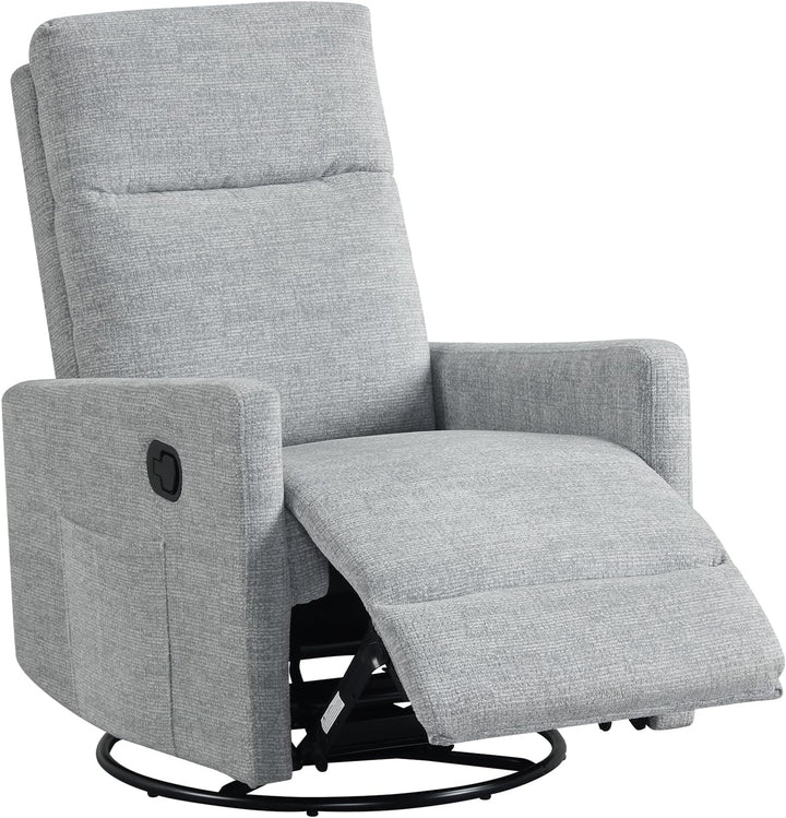 Giantex 360° Nursery Recliner Chair with Adjustable Cushioned Back
