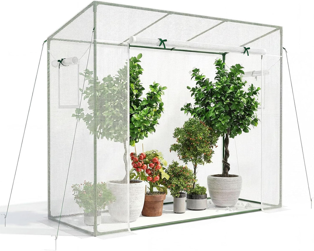 Giantex Outdoor Portable Mini Greenhouse w/ PE Cover &amp; 4 Ground Stakes &amp; Ropes