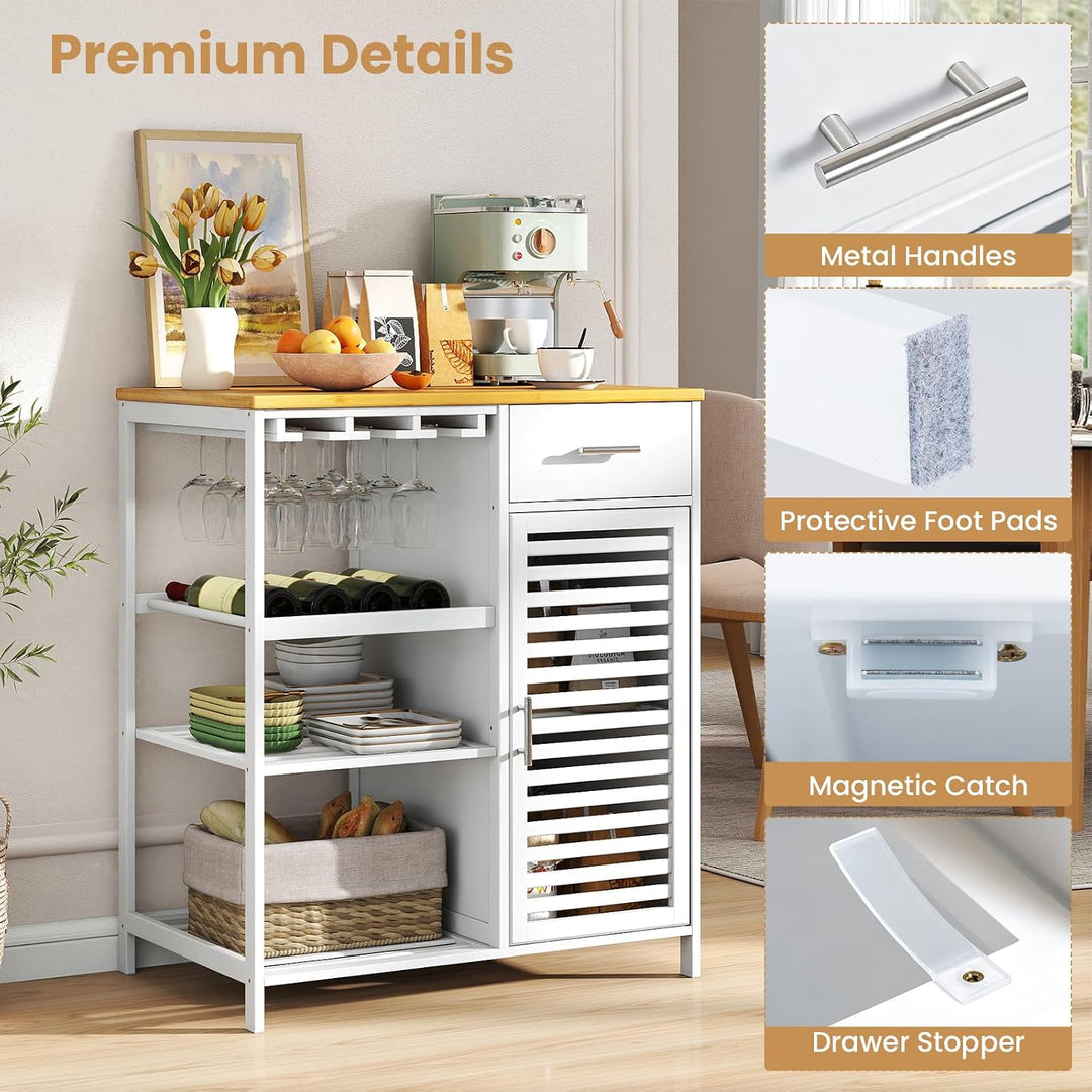 Giantex Kitchen Island with Storage Cabinet