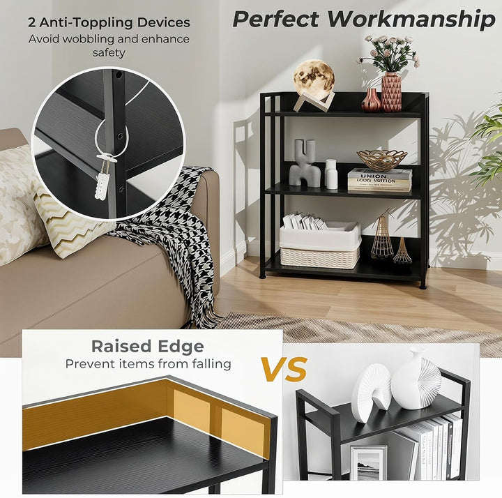 Giantex 3-Tier Industrial Bookshelf